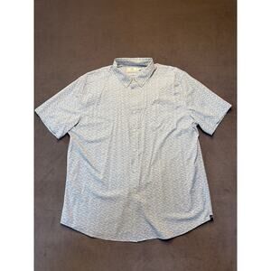 Southern Tide Intercoastal Shirt Mens XL Blue Short Sleeve Button Down